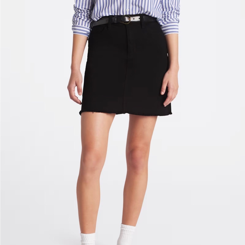 Just USA Black Denim Mini Skirt NWT Size L
